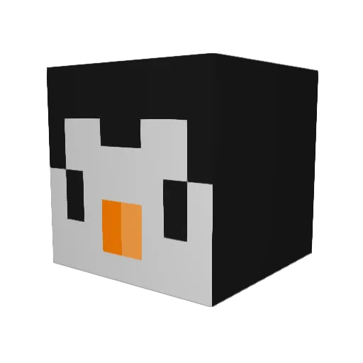 Jacbin_ Minecraft avatar head, 3D render
