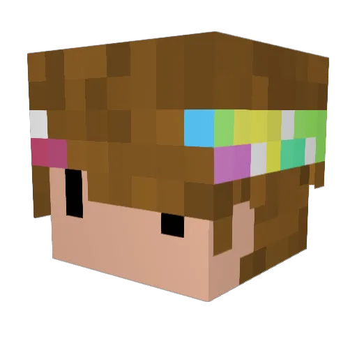 Jaccckus Minecraft avatar head, 3D render