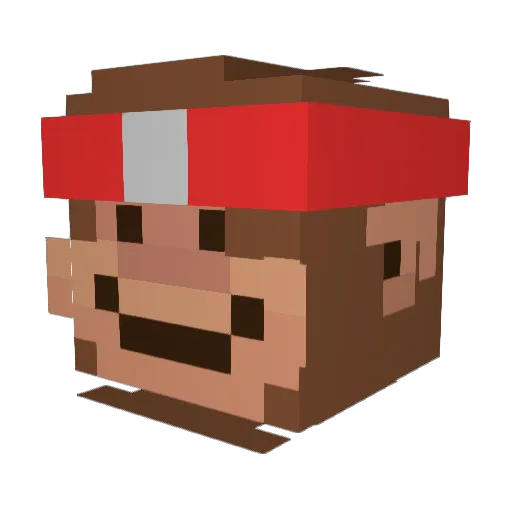 Jaccel_NO Minecraft avatar head, 3D render