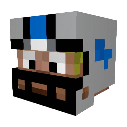 JaceLions16 Minecraft avatar head, 3D render
