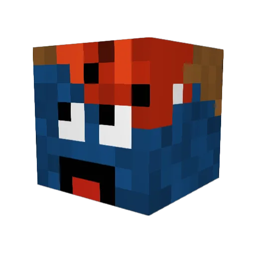 JaceTigerCat Minecraft avatar head, 3D render