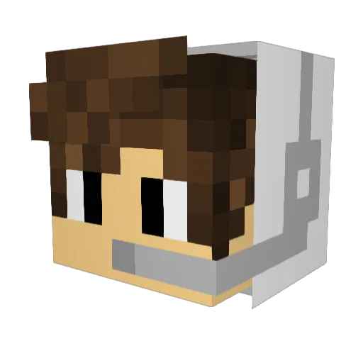 JaceTuggle Minecraft avatar head, 3D render