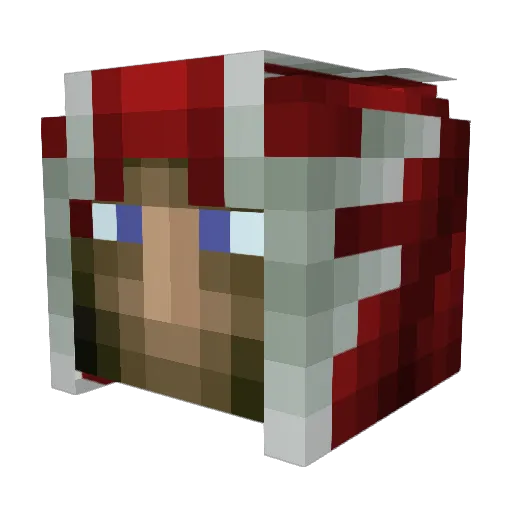 Jacedex Minecraft avatar head, 3D render