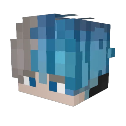 Jacee1 Minecraft avatar head, 3D render