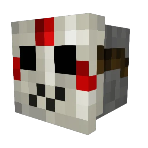 Jachamr Minecraft avatar head, 3D render