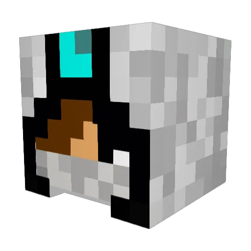 Jachi25 Minecraft avatar head, 3D render
