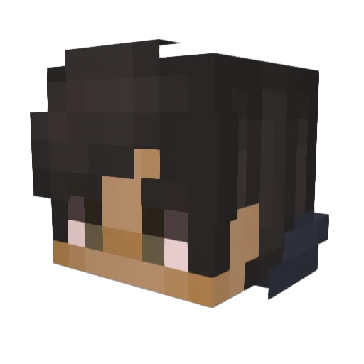 Jachusv Minecraft avatar head, 3D render