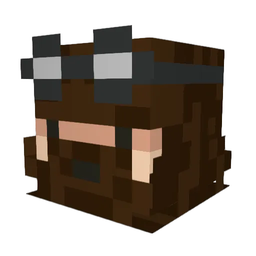 Jacinto126 Minecraft avatar head, 3D render