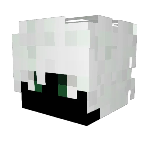 Jacium Minecraft avatar head, 3D render