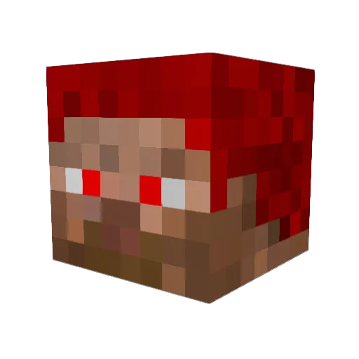 JaciusCeed Minecraft avatar head, 3D render