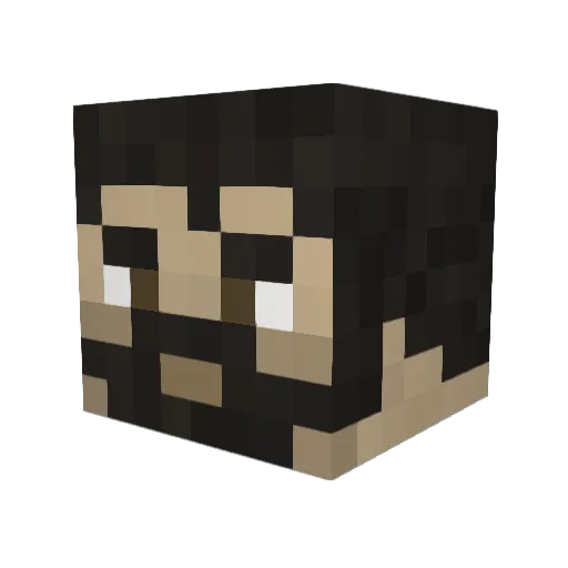 Jack00000 Minecraft avatar head, 3D render