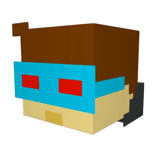 Jack01052 Minecraft avatar head, 3D render