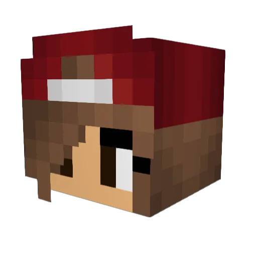 Jack070228 Minecraft avatar head, 3D render