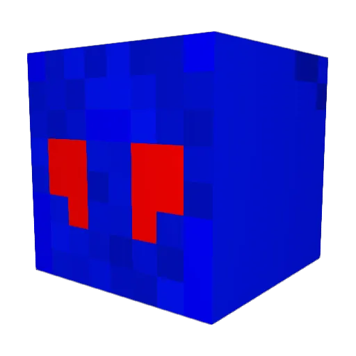 Jack09d Minecraft avatar head, 3D render
