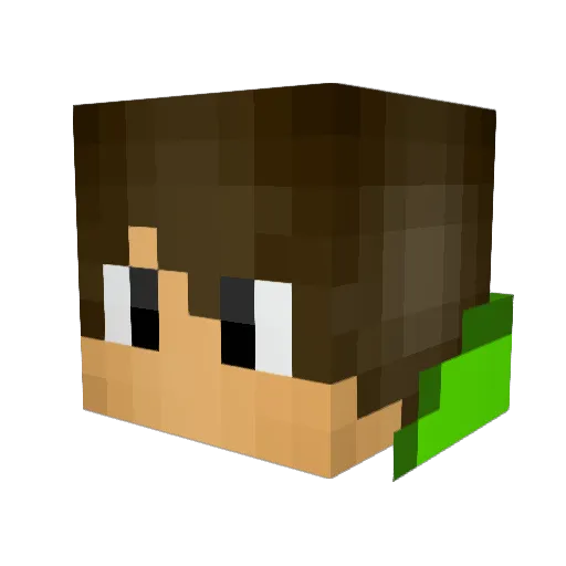 Jack101miner Minecraft avatar head, 3D render