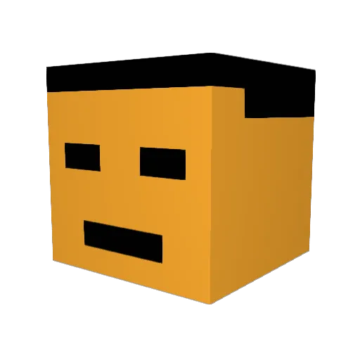 Jack12899 Minecraft avatar head, 3D render