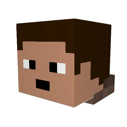 Jack147882 Minecraft avatar head, 3D render
