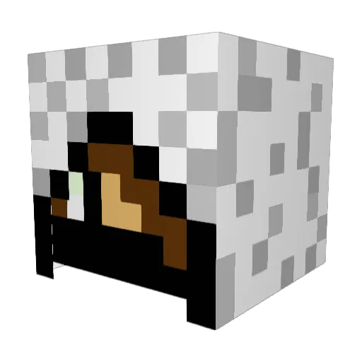Jack1974 Minecraft avatar head, 3D render