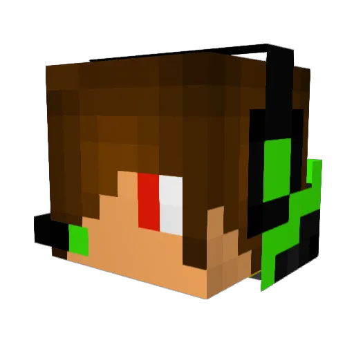 Jack20145 Minecraft avatar head, 3D render