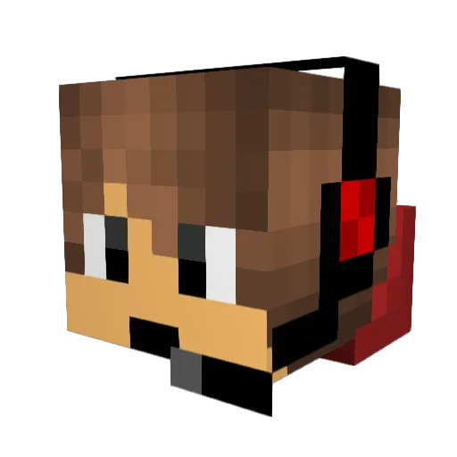 Jack24177 Minecraft avatar head, 3D render