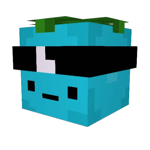 Jack2504 Minecraft avatar head, 3D render
