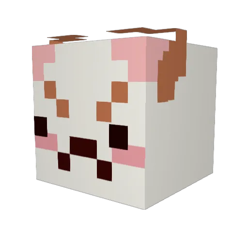 Jack3278 Minecraft avatar head, 3D render
