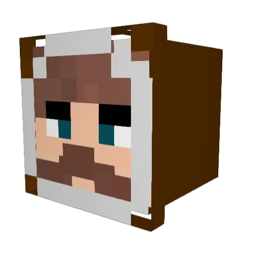 Jack3445 Minecraft avatar head, 3D render
