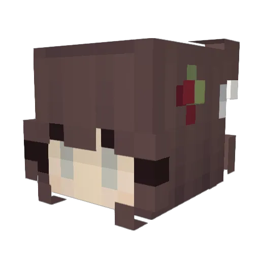 Jack3G Minecraft avatar head, 3D render