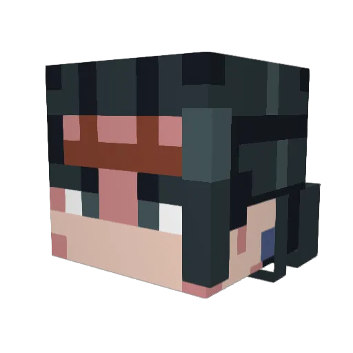 Jack8964 Minecraft avatar head, 3D render