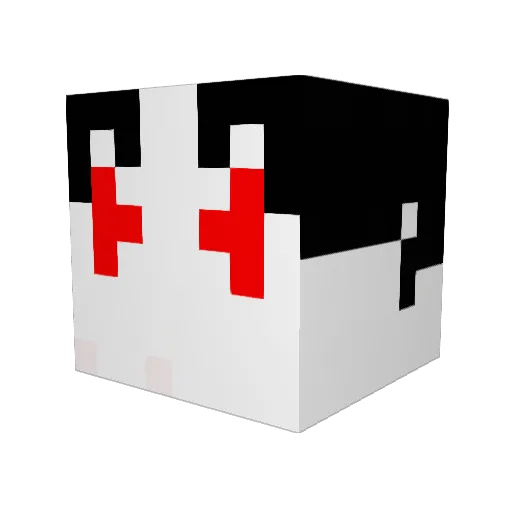 Jack8SB Minecraft avatar head, 3D render