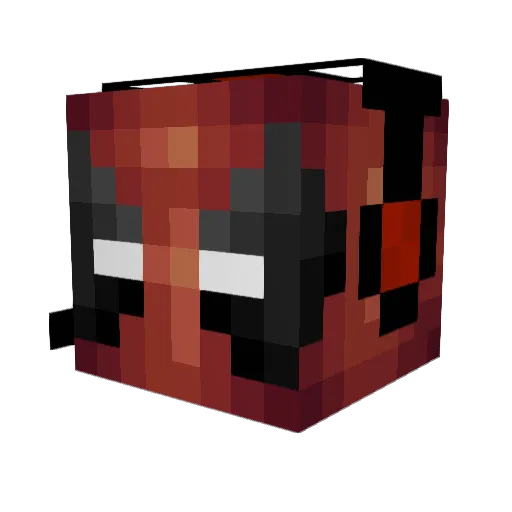 Jack98x Minecraft avatar head, 3D render