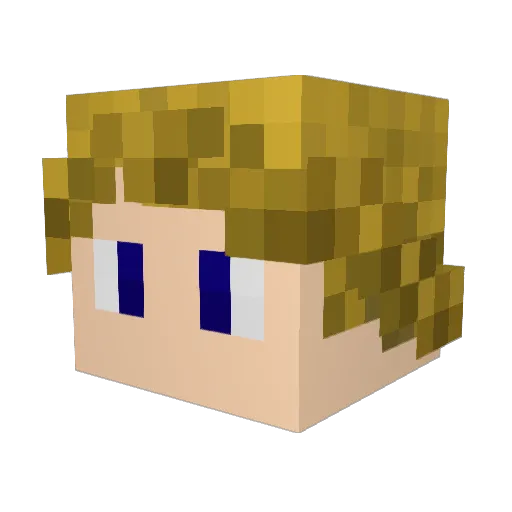 JackAttack1024 Minecraft avatar head, 3D render