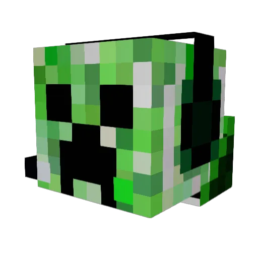 JackAttack_01 Minecraft avatar head, 3D render