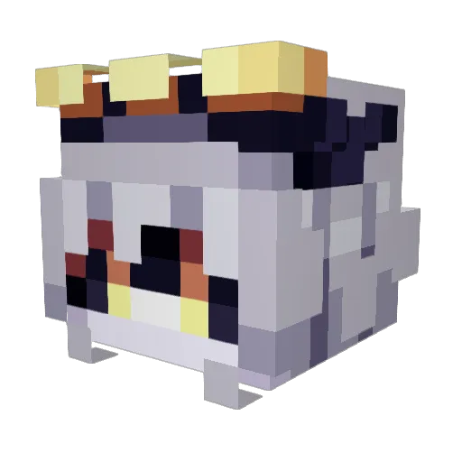 JackB0b Minecraft avatar head, 3D render