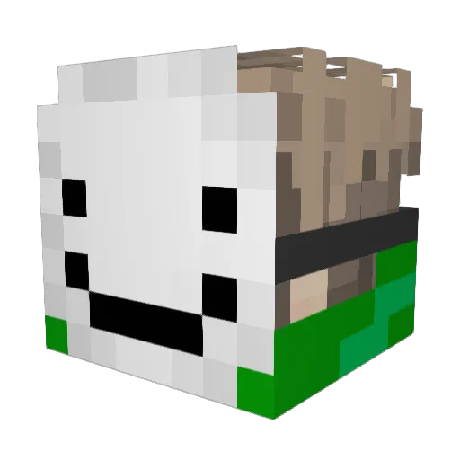 JackB2010 Minecraft avatar head, 3D render