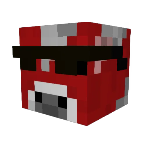 JackBJack Minecraft avatar head, 3D render