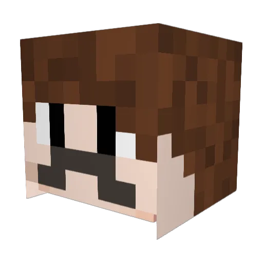 JackBoss10 Minecraft avatar head, 3D render