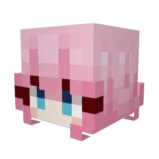 JackCliff Minecraft avatar head, 3D render