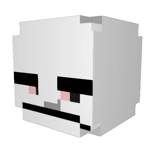 JackDaniels3131 Minecraft avatar head, 3D render