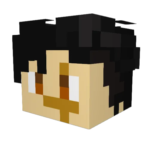 JackDenkin Minecraft avatar head, 3D render