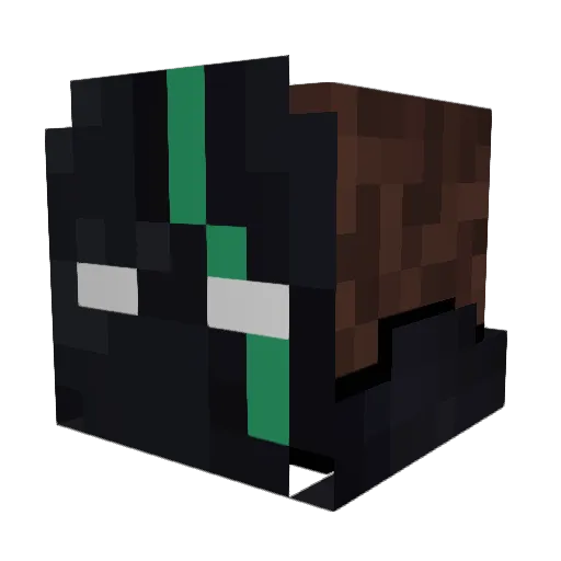 JackDev24 Minecraft avatar head, 3D render