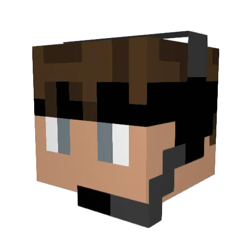 JackDiamonds Minecraft avatar head, 3D render