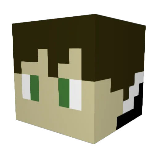 JackFerrari13 Minecraft avatar head, 3D render