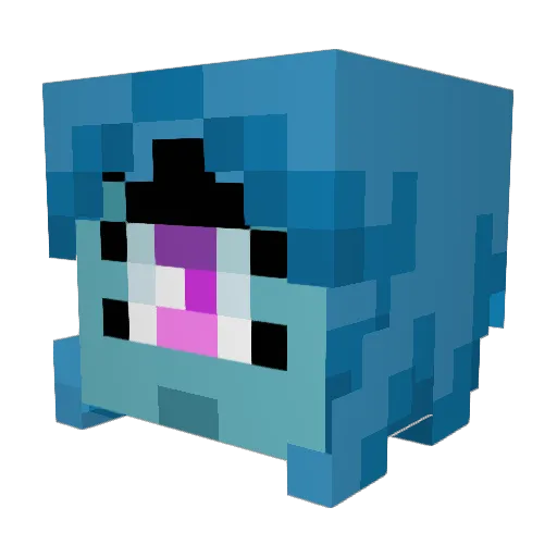 JackFox Minecraft avatar head, 3D render