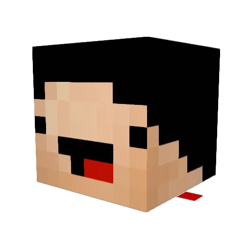 JackGoff111 Minecraft avatar head, 3D render