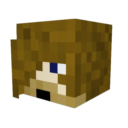 JackH7752 Minecraft avatar head, 3D render
