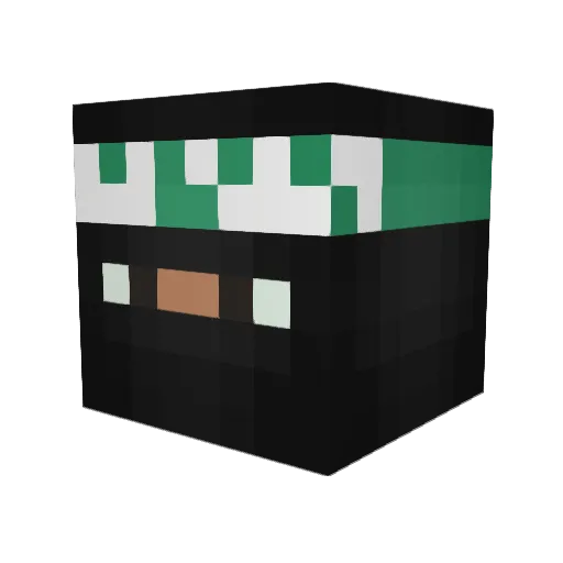JackHallowYT Minecraft avatar head, 3D render
