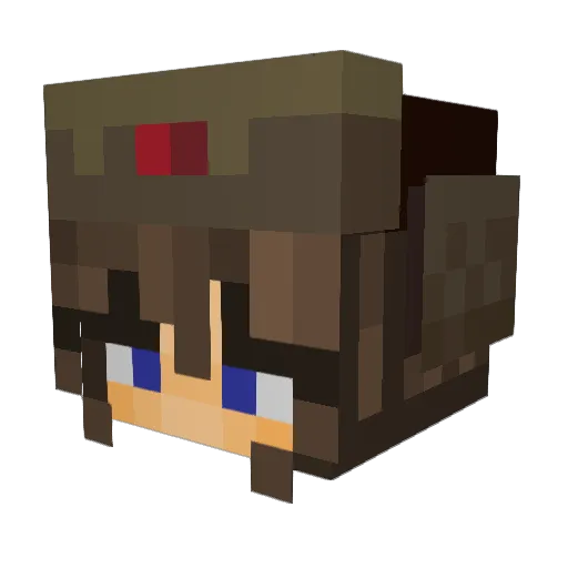 JackIBoxfrfr Minecraft avatar head, 3D render