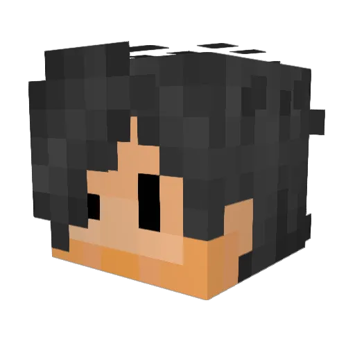 JackJGY Minecraft avatar head, 3D render