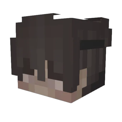 JackJackSnack Minecraft avatar head, 3D render